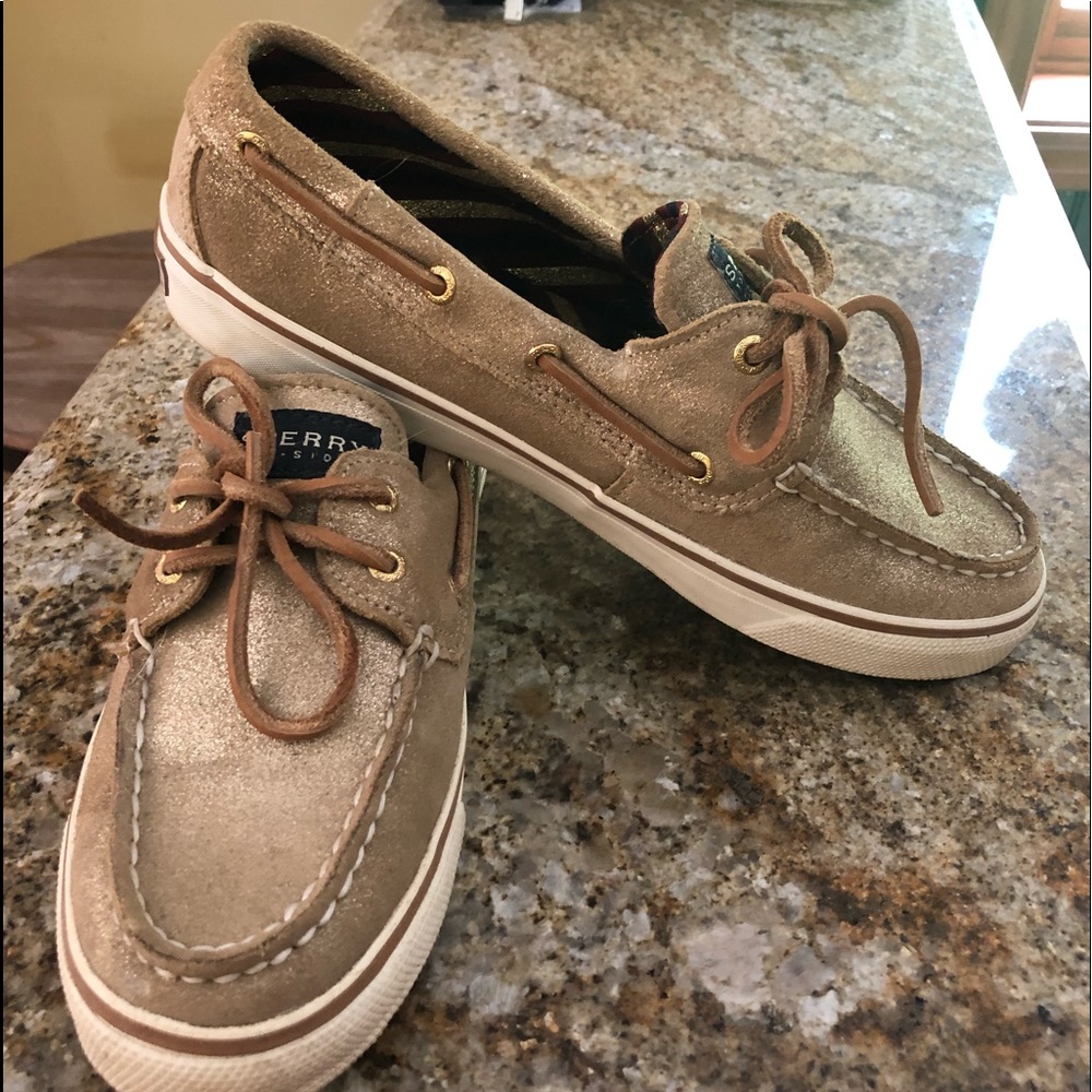 Sperry gold topsiders